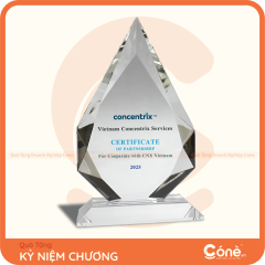 [KNC003] Kỷ Niệm Chương Đồng Hành  | Kỷ Niệm Chương Hình Lục Giác In Logo Doanh Nghiệp