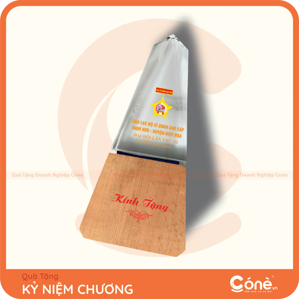 [KNC006] Kỷ Niệm Chương Khát Vọng   | Kỷ Niệm Chương Đế Gỗ Chắc Chắn
