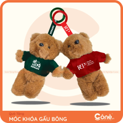 [MKQT07] Móc Khóa Bé Bear | Móc Khóa Gấu Bông In Logo