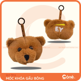 [MKQT08] Móc Khóa Bear Head | Móc Khóa Gấu Bông In Logo