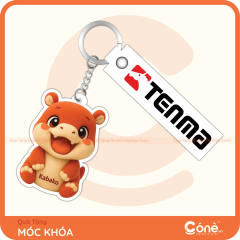 [MKQT04] Móc Khoá Đồng Hành | Móc Khóa Dây Cao Su In Logo