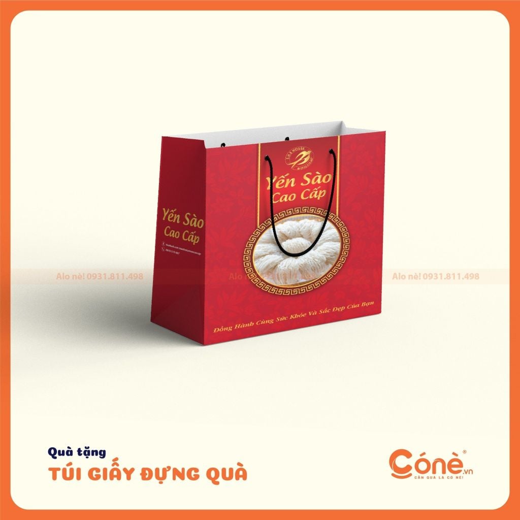 In Túi Giấy Đựng Yến Sào Branding