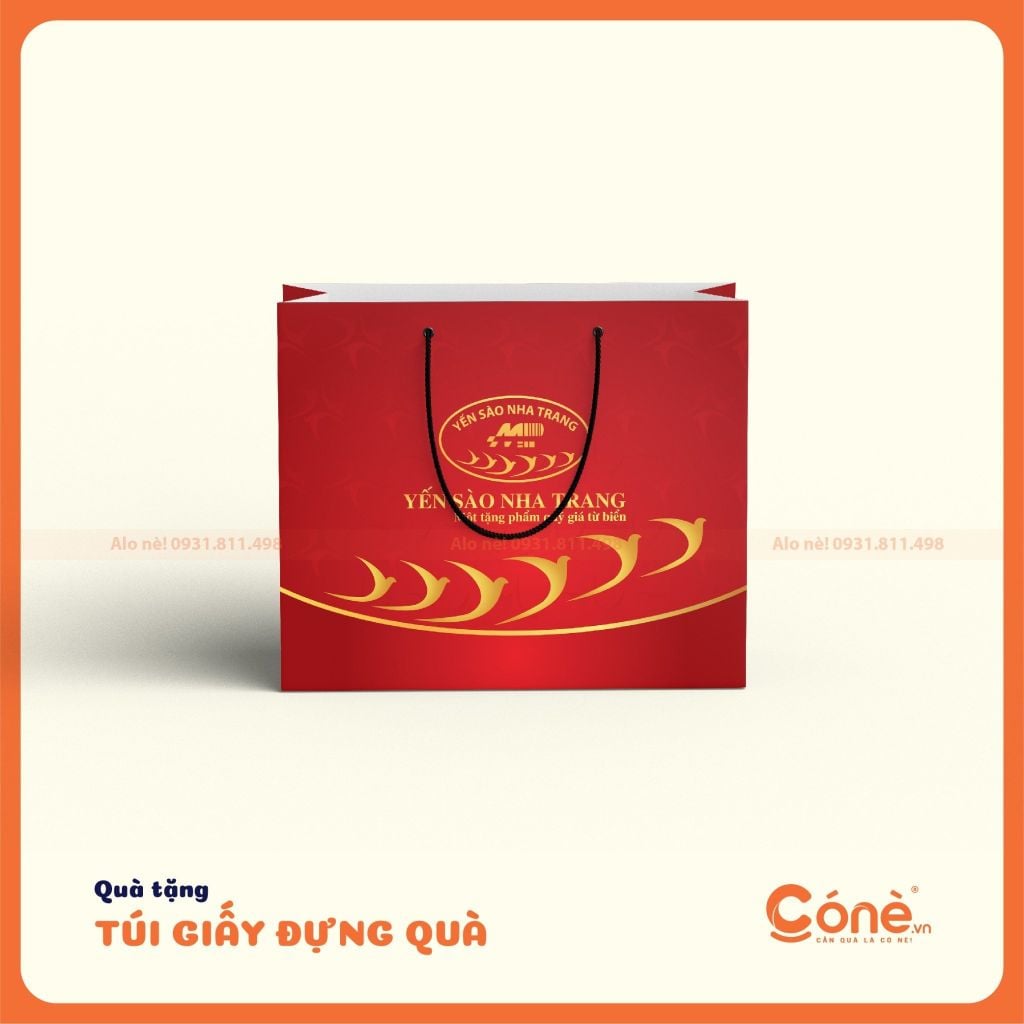 In Túi Giấy Đựng Yến Sào Branding