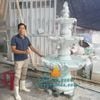 Bộ Đài Phun Nước Đá Phong Thủy Đẹp Nhất Cao 2m