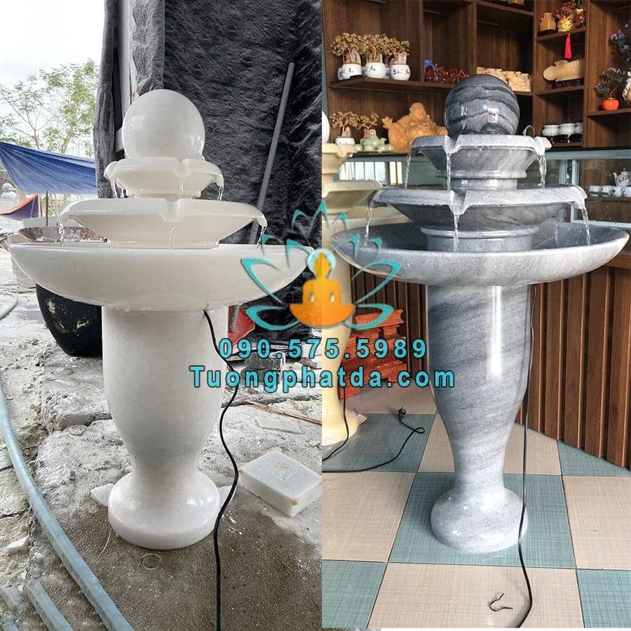 Đài Phun Nước Đá Mini Để Sân Vườn Đẹp