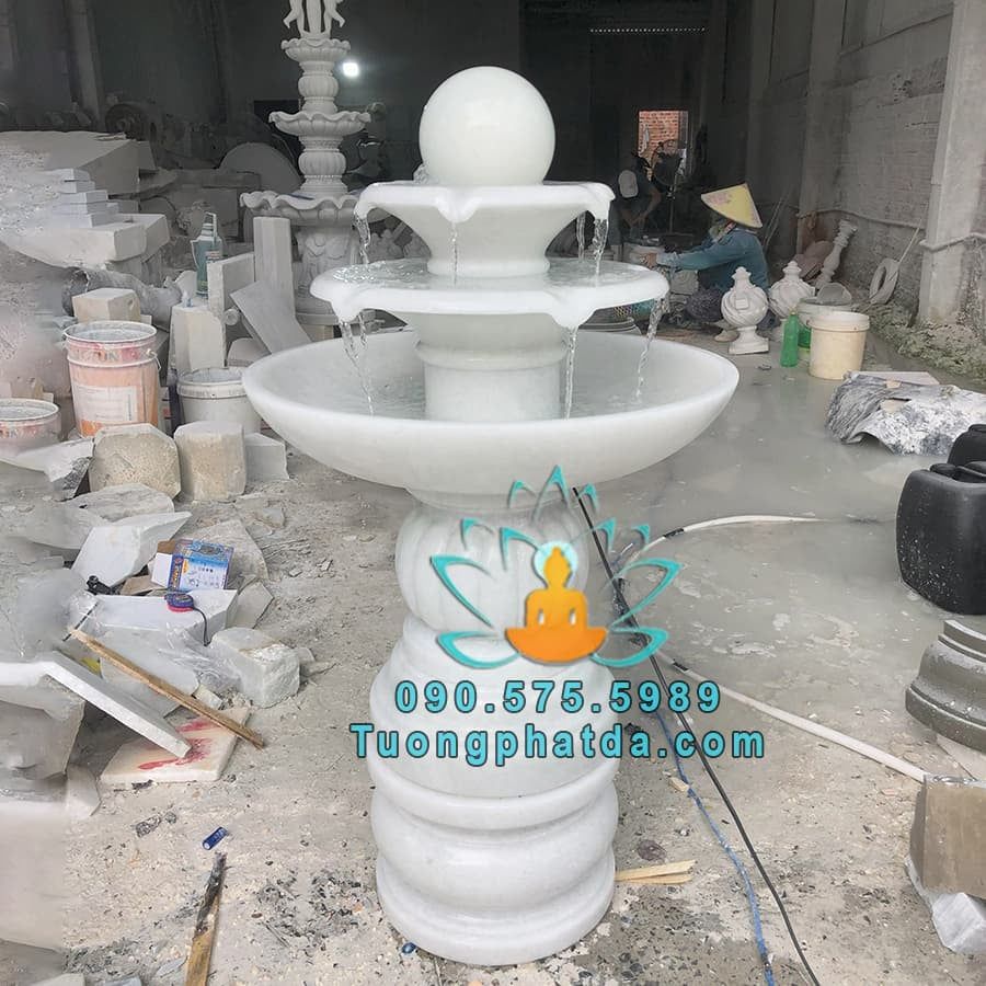 Đài Phun Nước Đá Mini Sân Vườn Đẹp