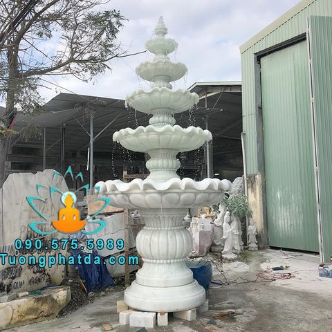 Đài Phun Nước Đá Phong Thủy Đẹp Cao 4m