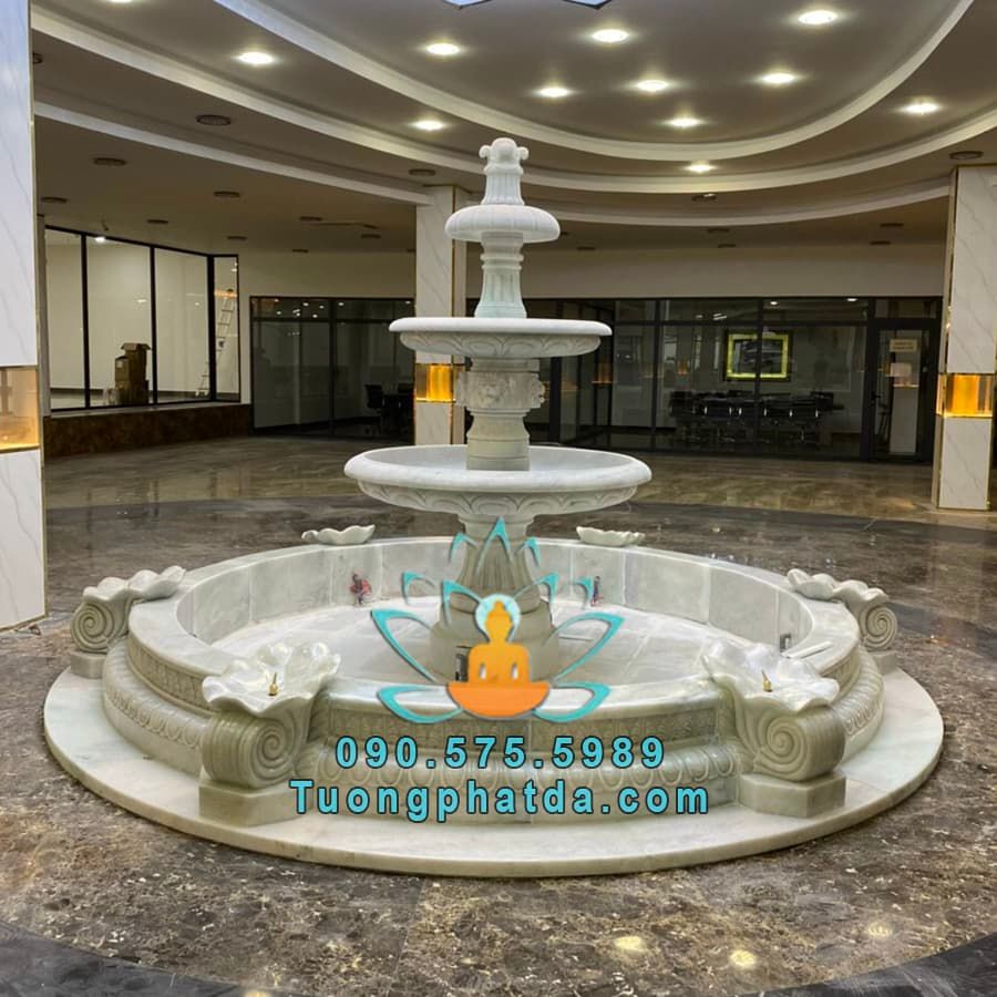 Đài Phun Nước Đá Phong Thủy Đẹp Tại Cần Thơ
