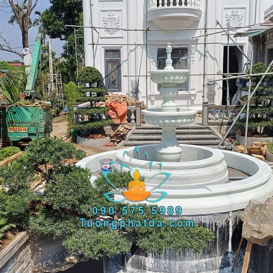 Đài Phun Nước Đá Sân Vườn Đẹp Tại Hà Tĩnh