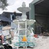 Đài Phun Nước Thiên Nga Đá Cẩm Thạch Trắng Đẹp