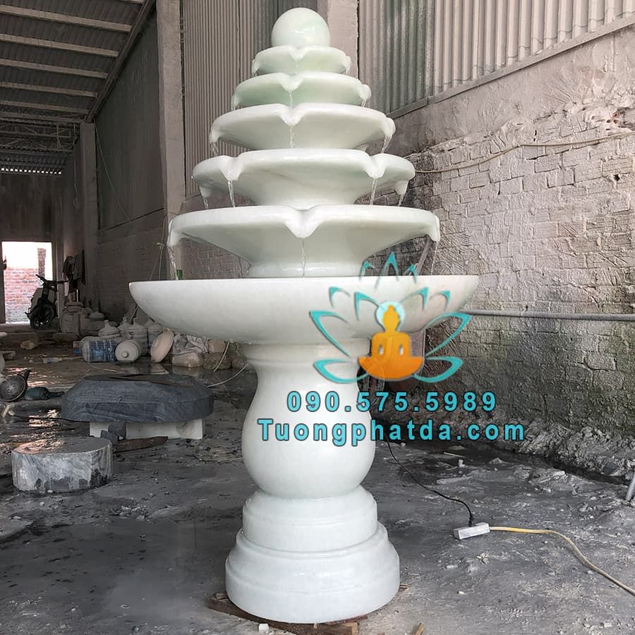 Đài Phun Nước Đá Phong Thủy Luân Hồi Đẹp Tại DakLak