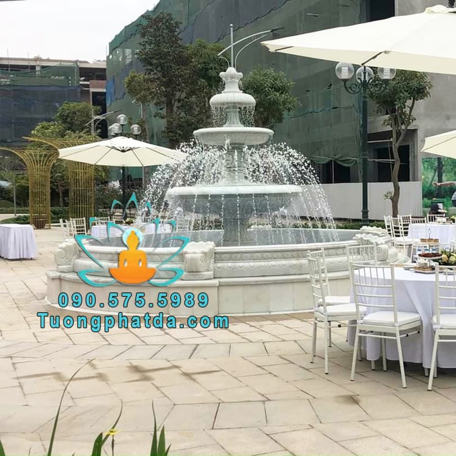 Đài Phun Nước Đá Phong Thủy Đẹp Tại Tây Ninh