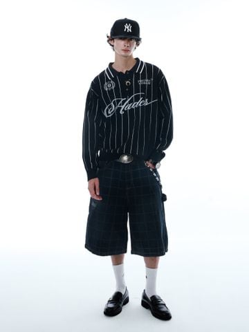 HADES WEBBY CANVAS SHORTS - BLUE NAVY 