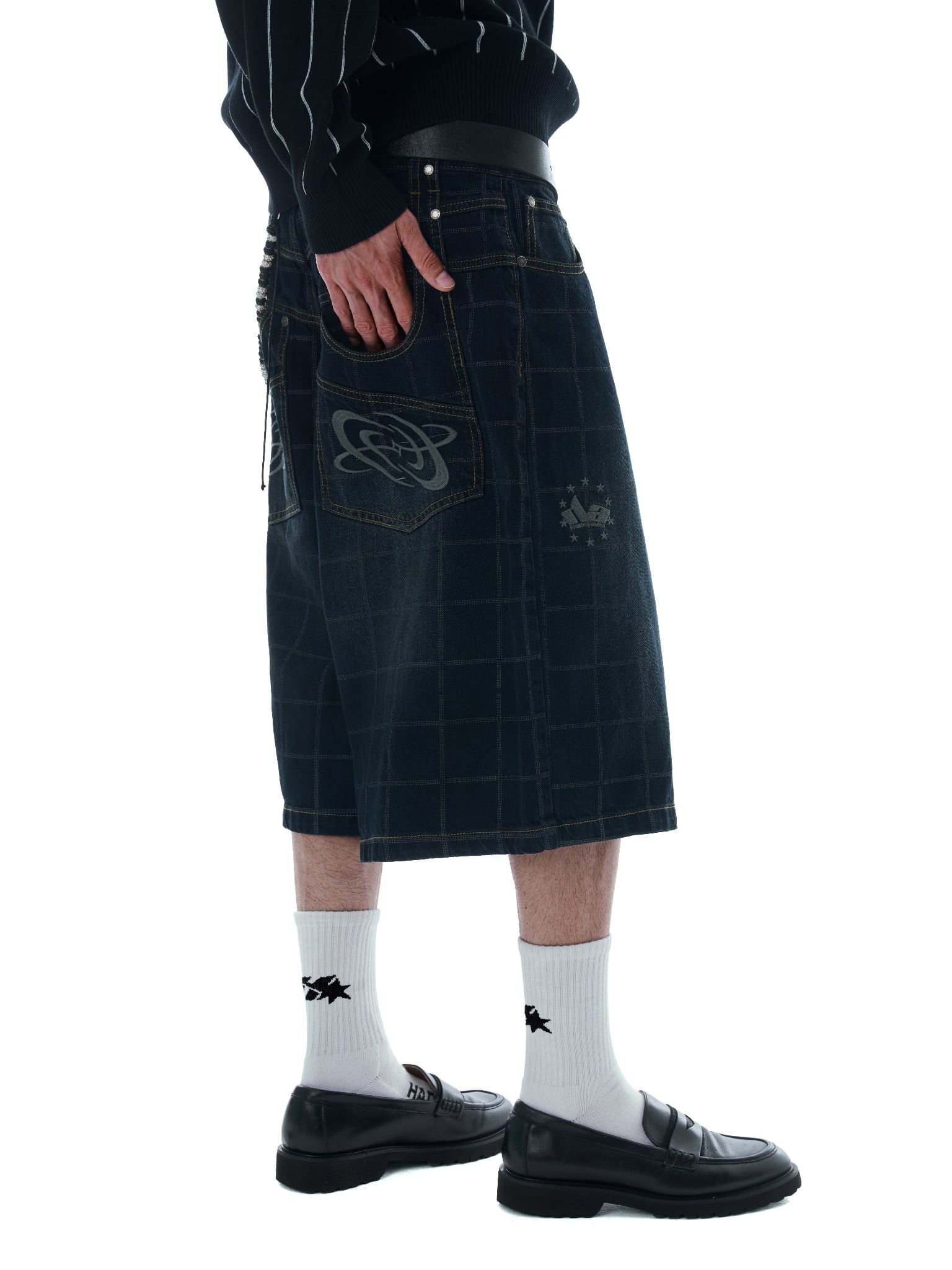  HADES WEBBY CANVAS SHORTS - BLUE NAVY 
