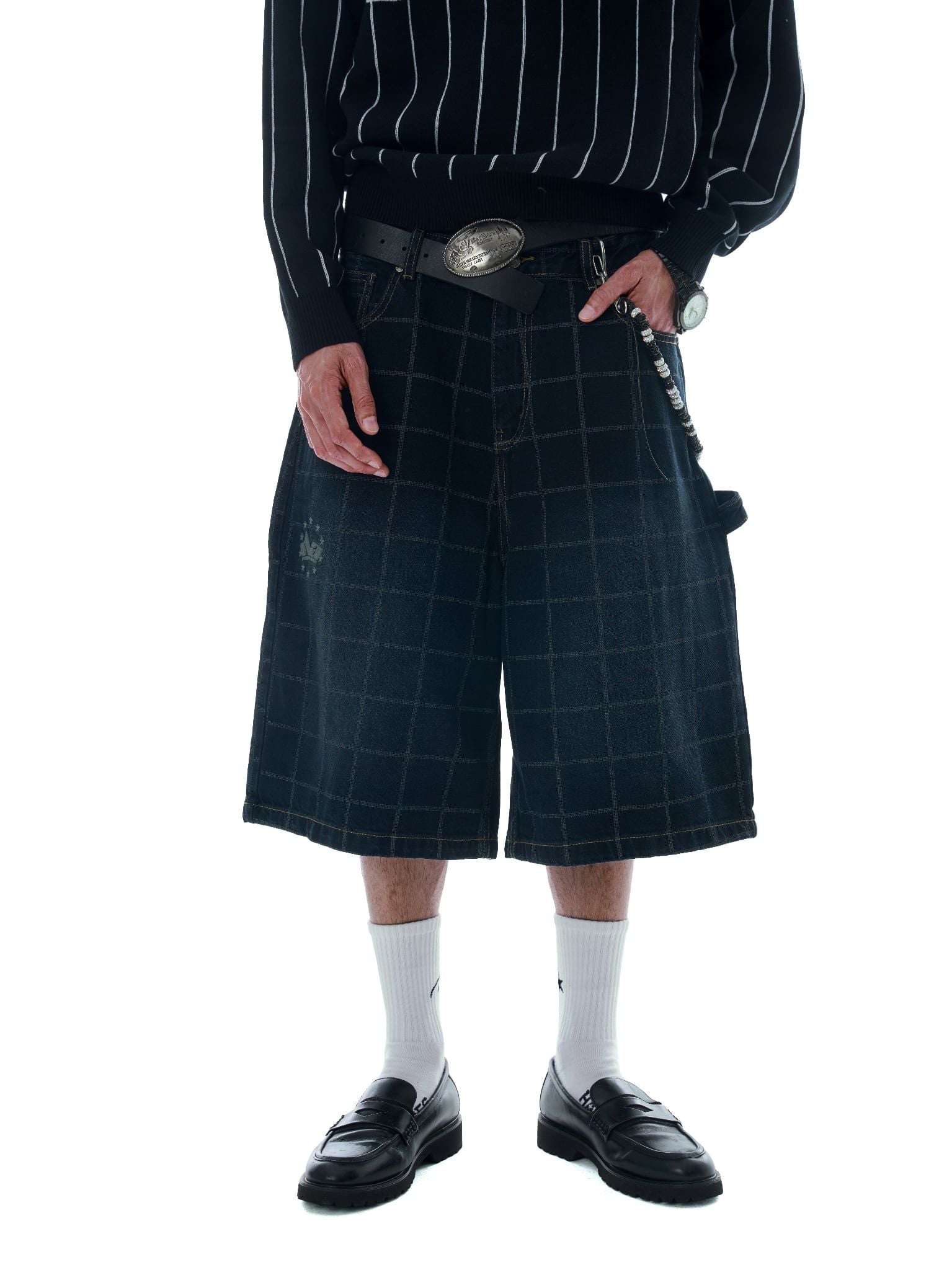  HADES WEBBY CANVAS SHORTS - BLUE NAVY 