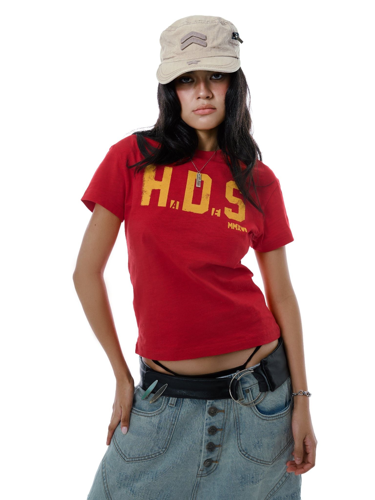  HADES ARCHIVE BABY TEE - RED 