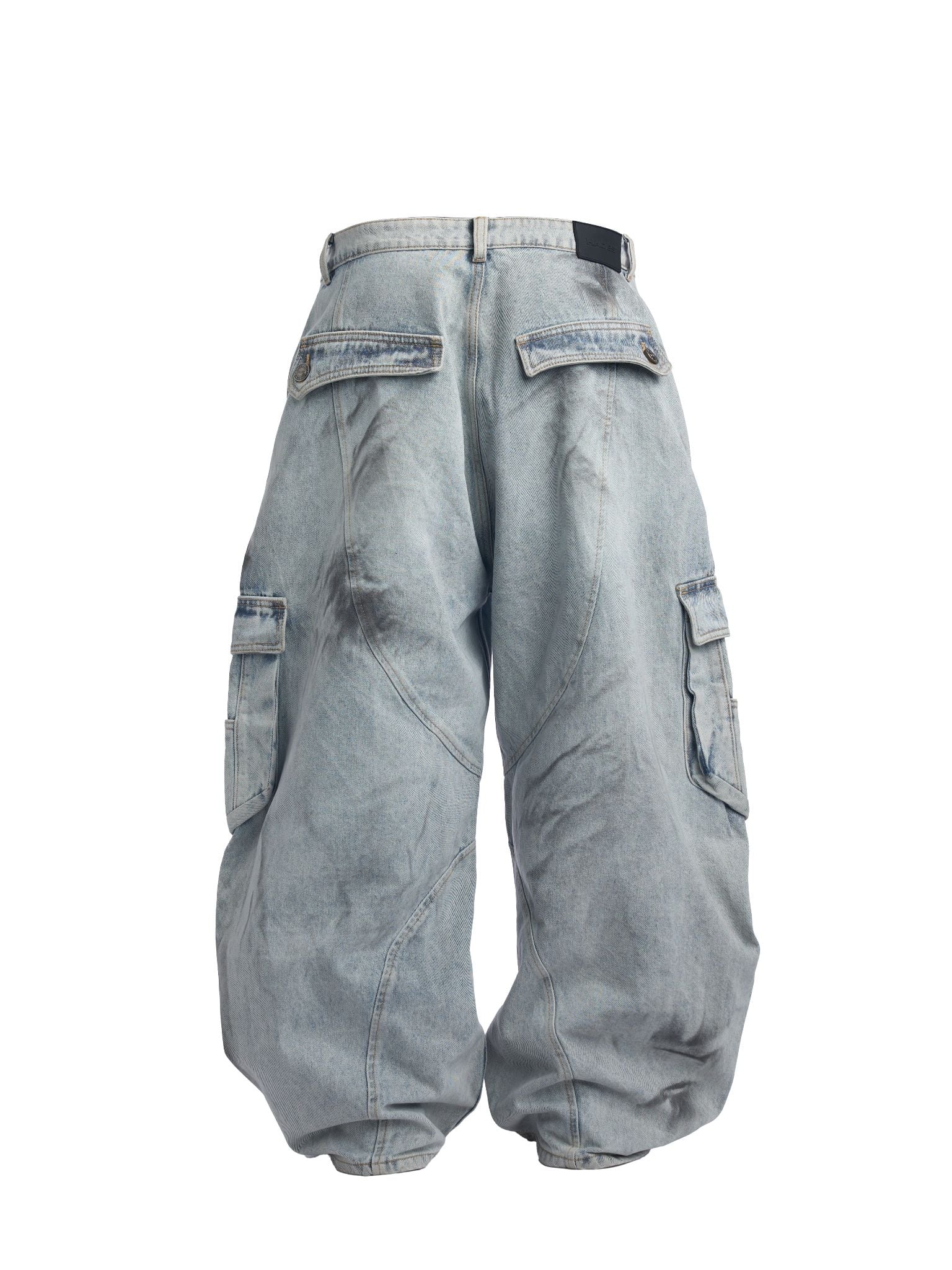  HADES OFF GRAY WASH CARGO JEANS 
