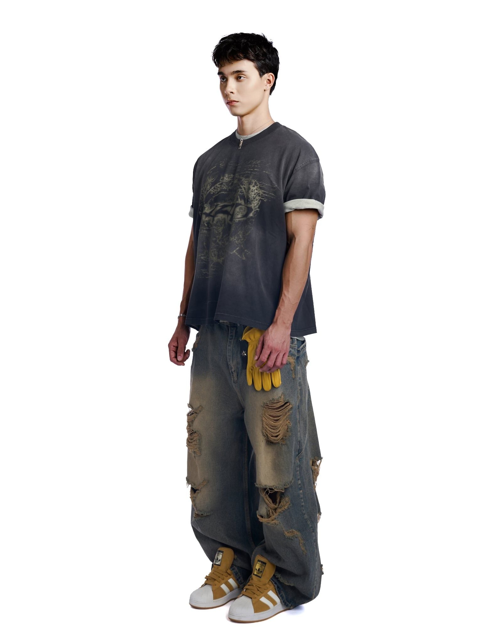  HADES GRUNGE RIOT DENIM PANTS 