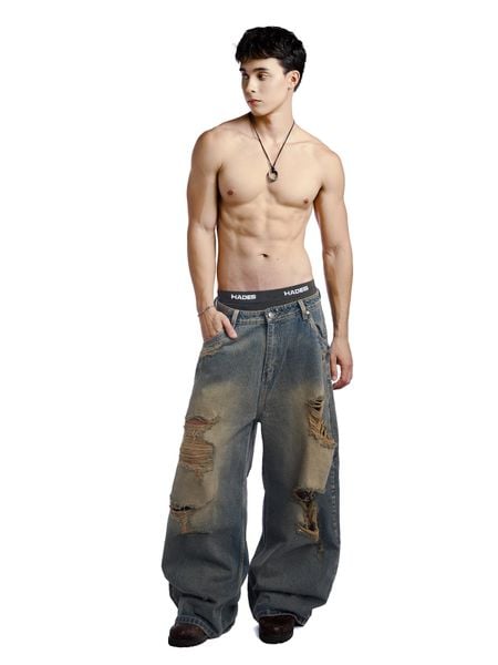  HADES GRUNGE RIOT DENIM PANTS 