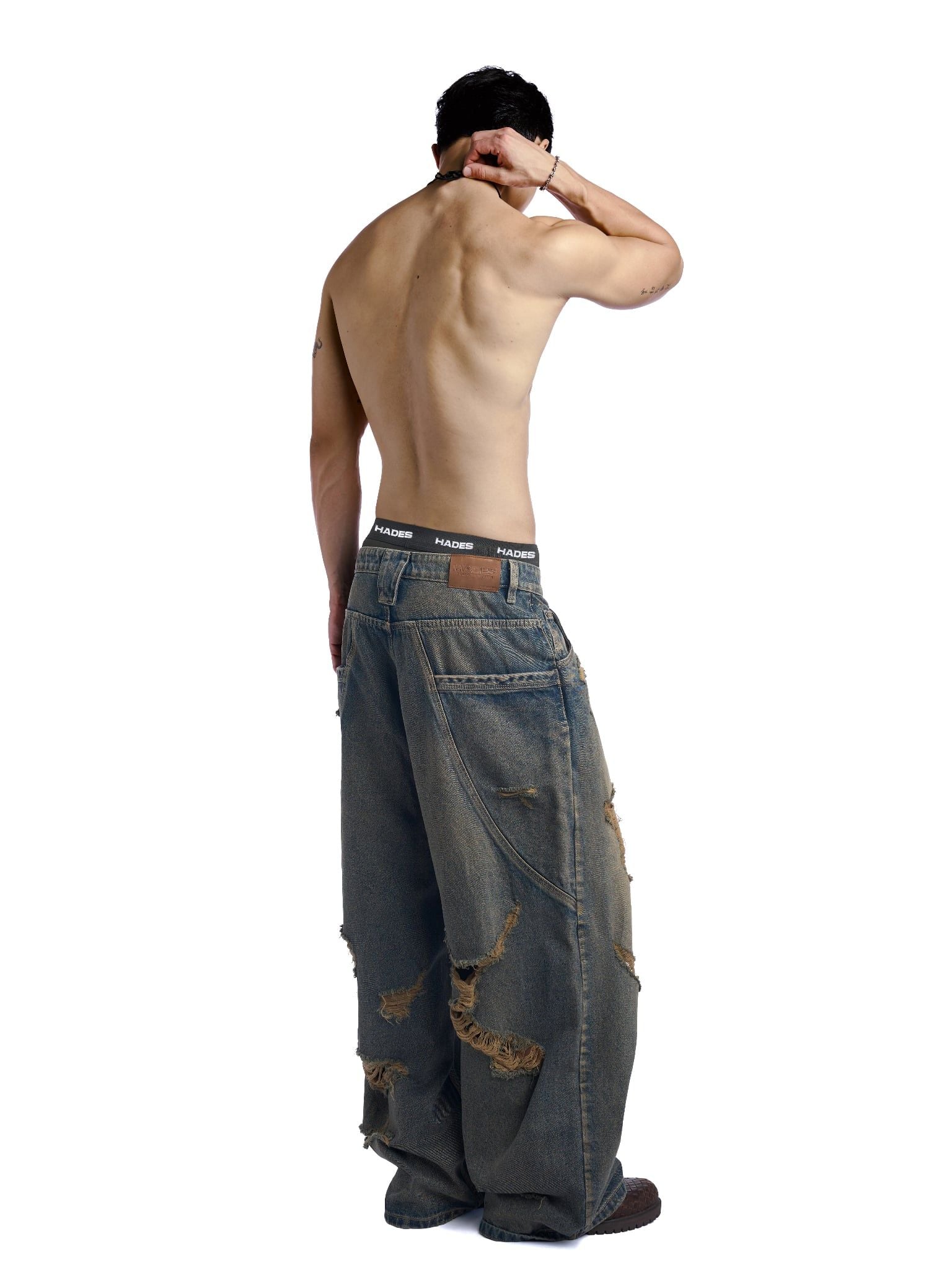  HADES GRUNGE RIOT DENIM PANTS 
