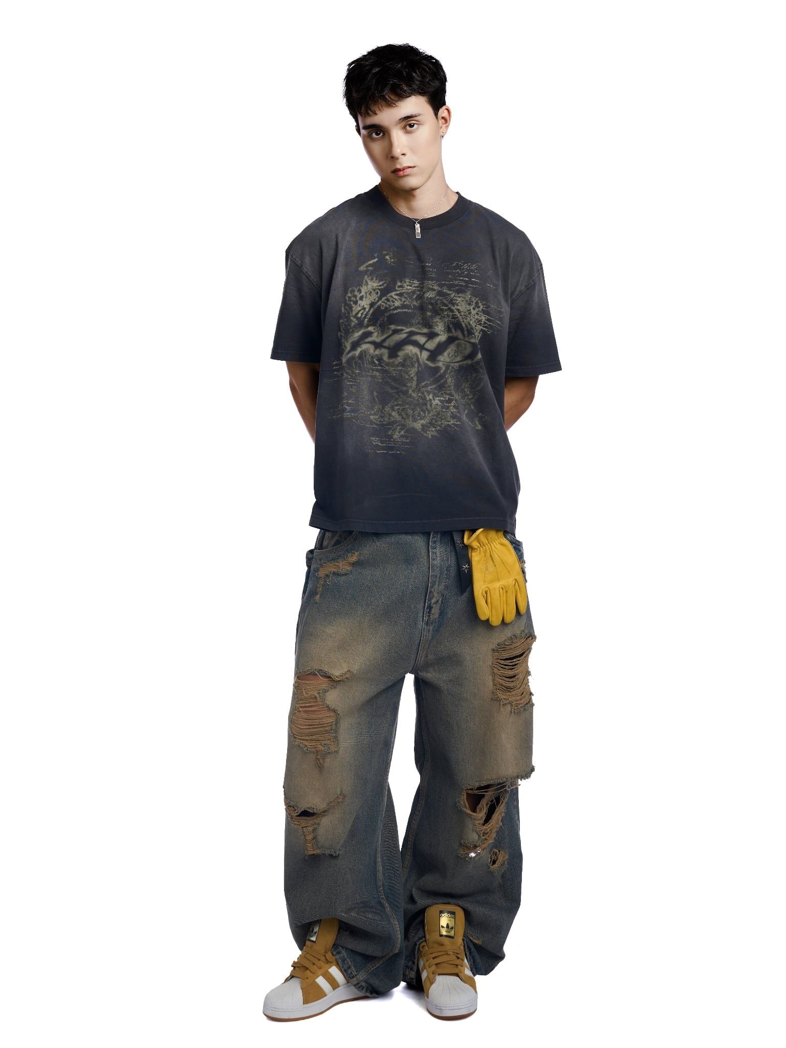  HADES GRUNGE RIOT DENIM PANTS 