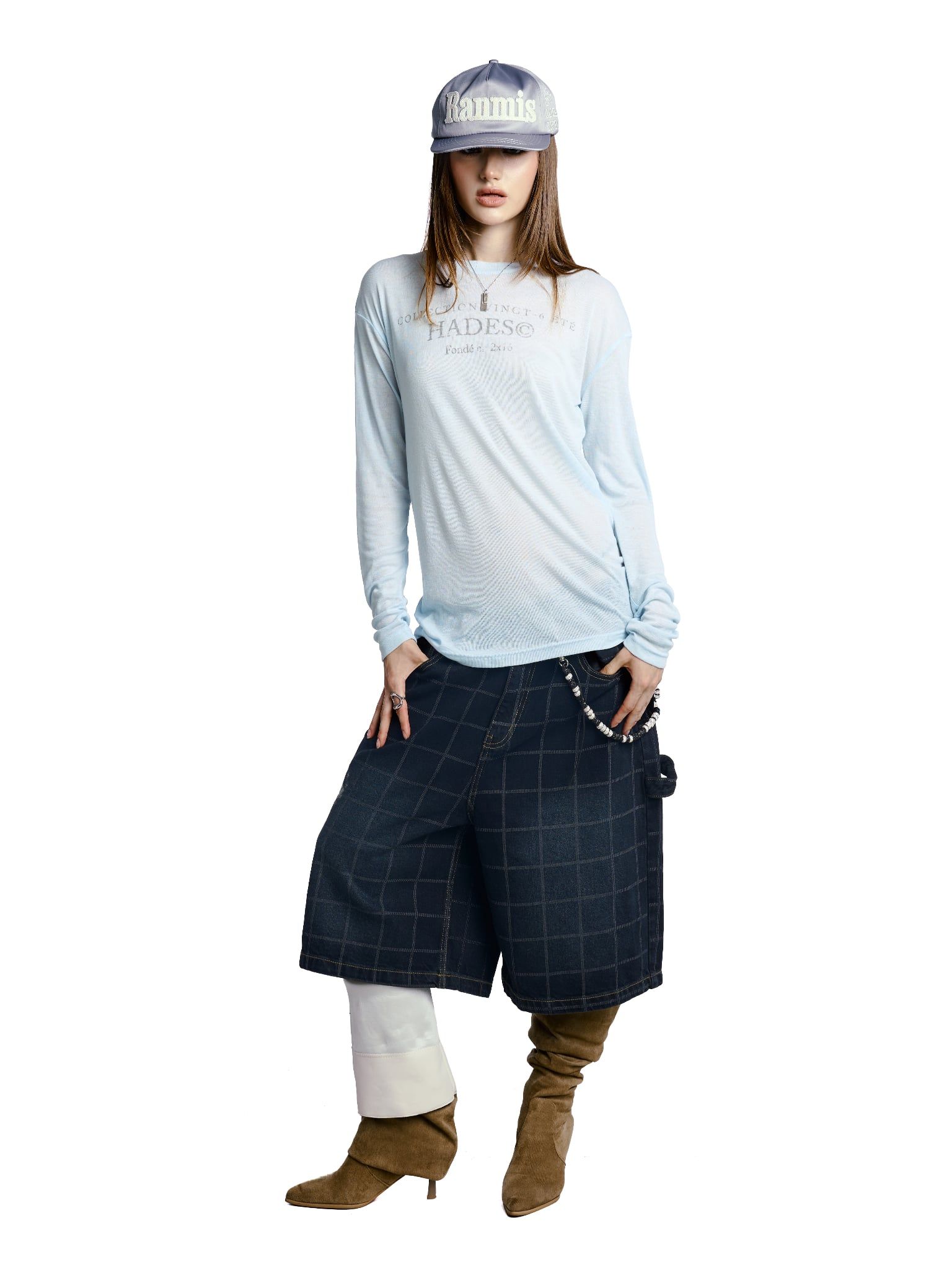  HADES WEBBY CANVAS SHORTS - BLUE NAVY 