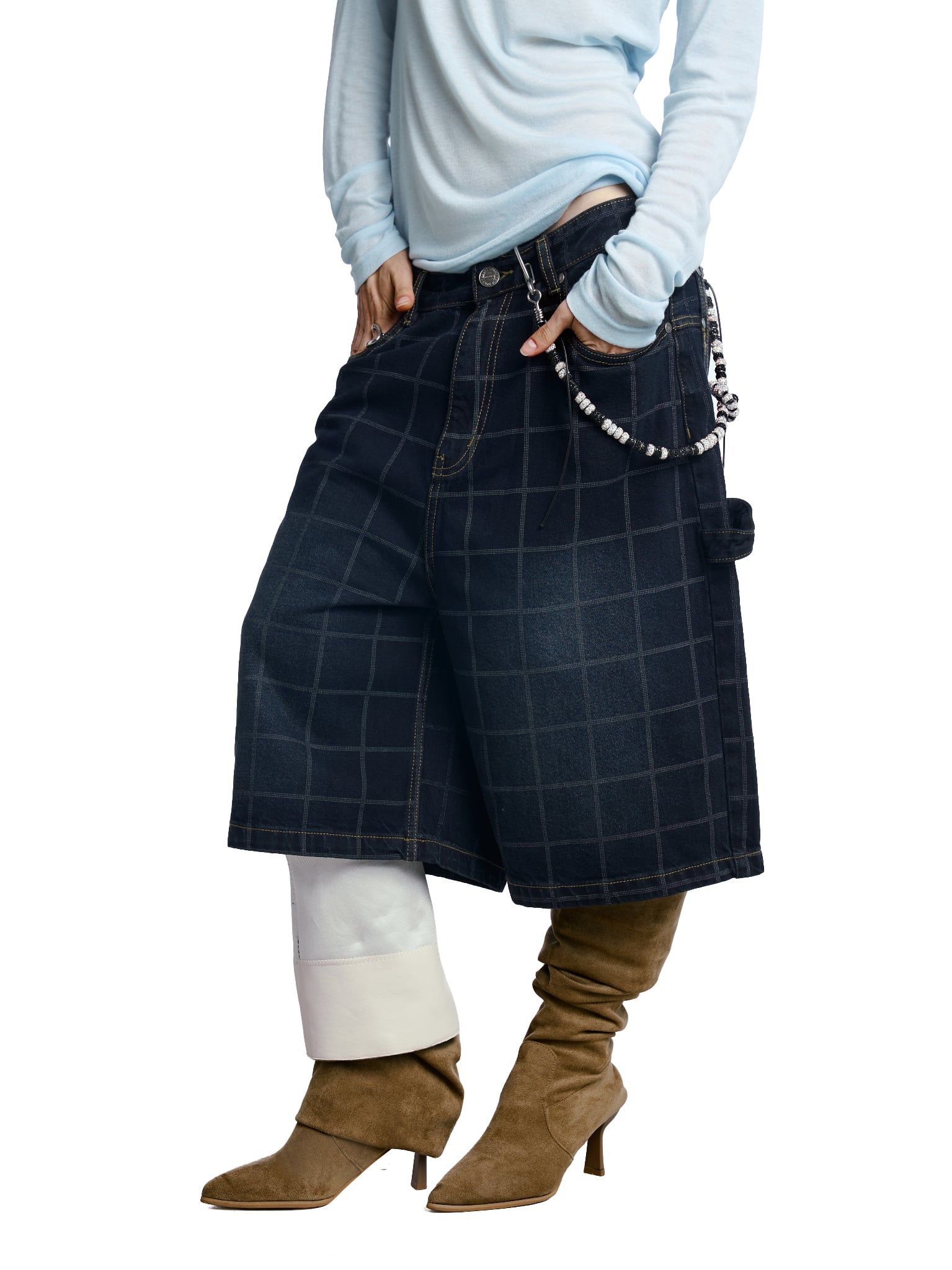  HADES WEBBY CANVAS SHORTS - BLUE NAVY 