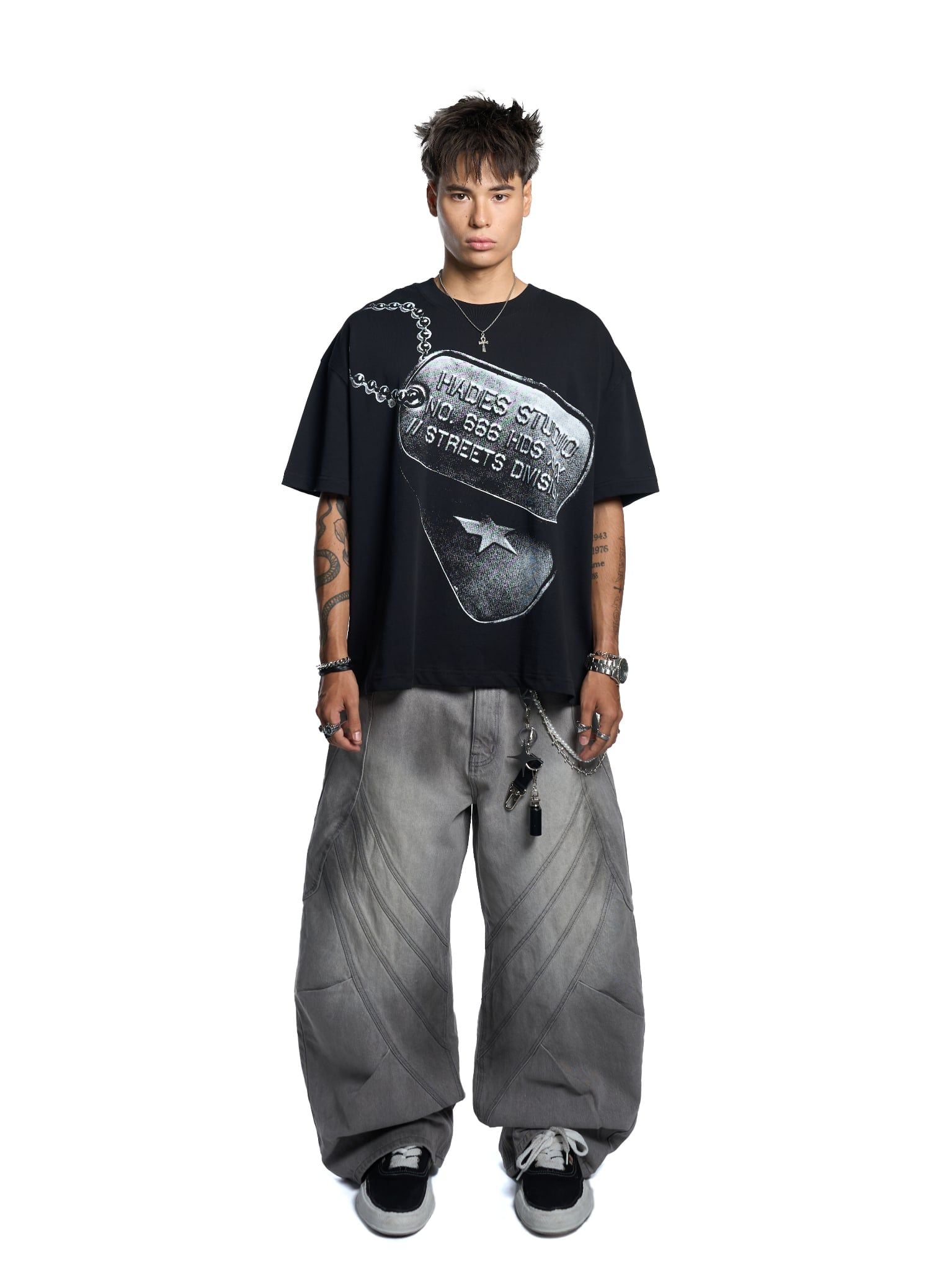  HADES CRISSCROSS WASH JEANS 