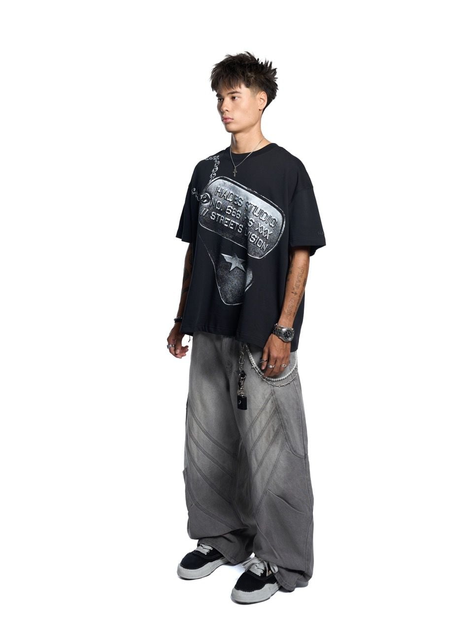  HADES CRISSCROSS WASH JEANS 