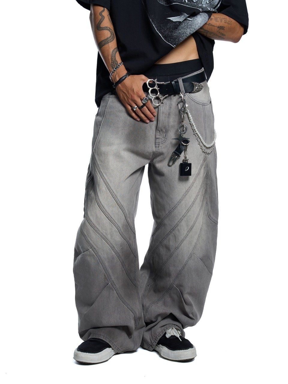  HADES CRISSCROSS WASH JEANS 