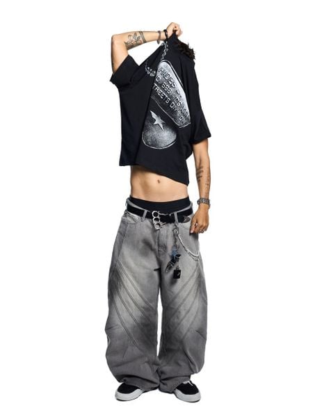  HADES CRISSCROSS WASH JEANS 