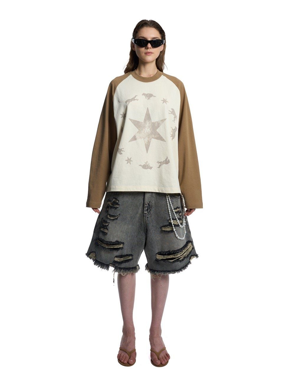  HADES WOLFPACK RAGLAN - BROWN 