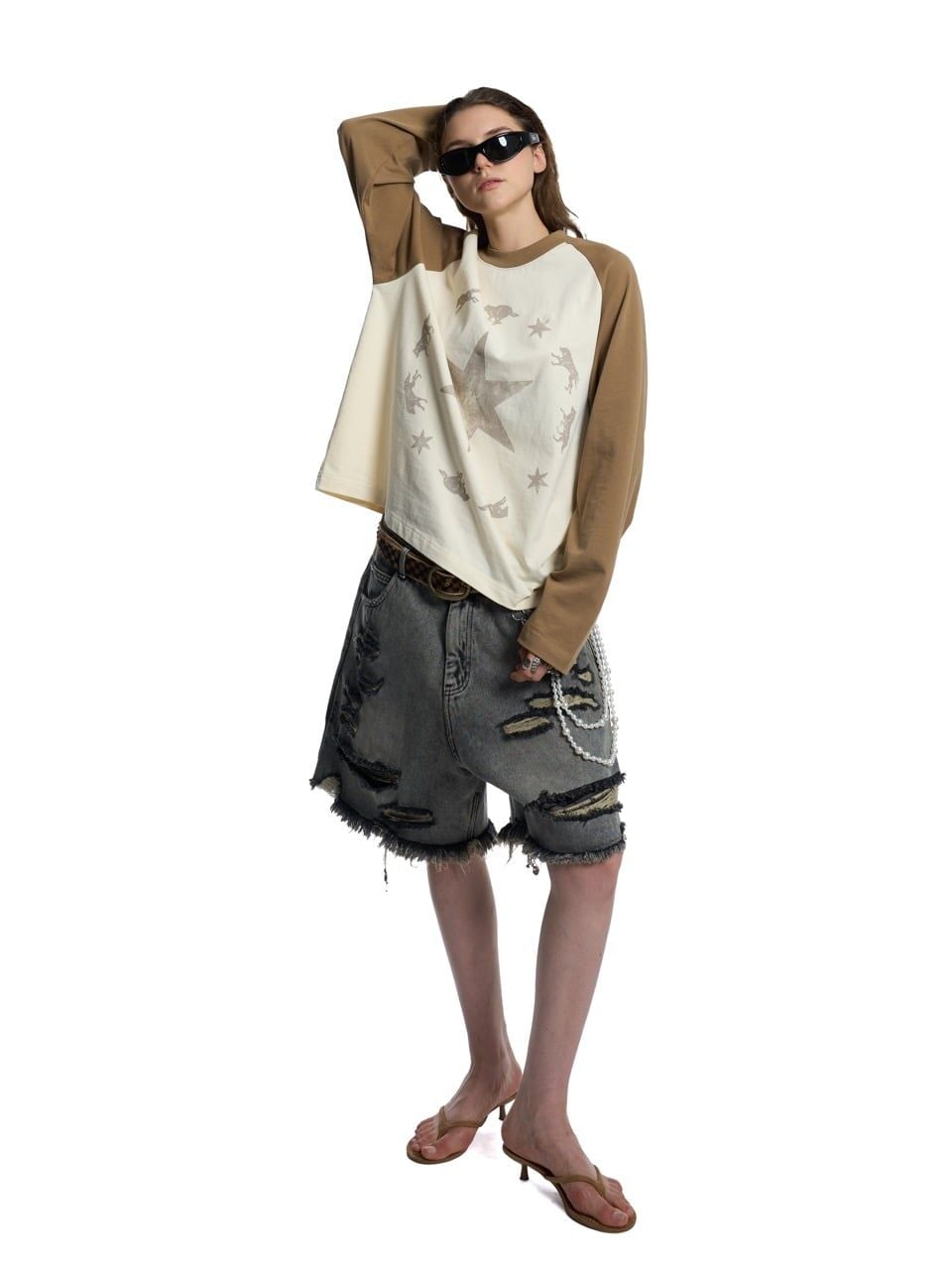  HADES WOLFPACK RAGLAN - BROWN 