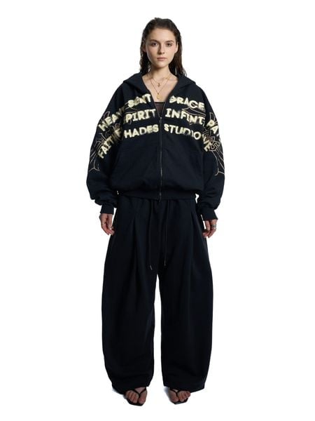  HADES HEAVENS CALL HOODIE ZIP - BLACK 