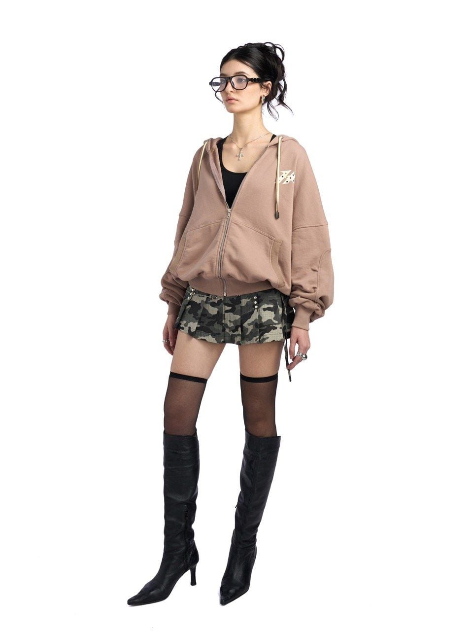  HADES LUXE WASH ZIP HOODIE 