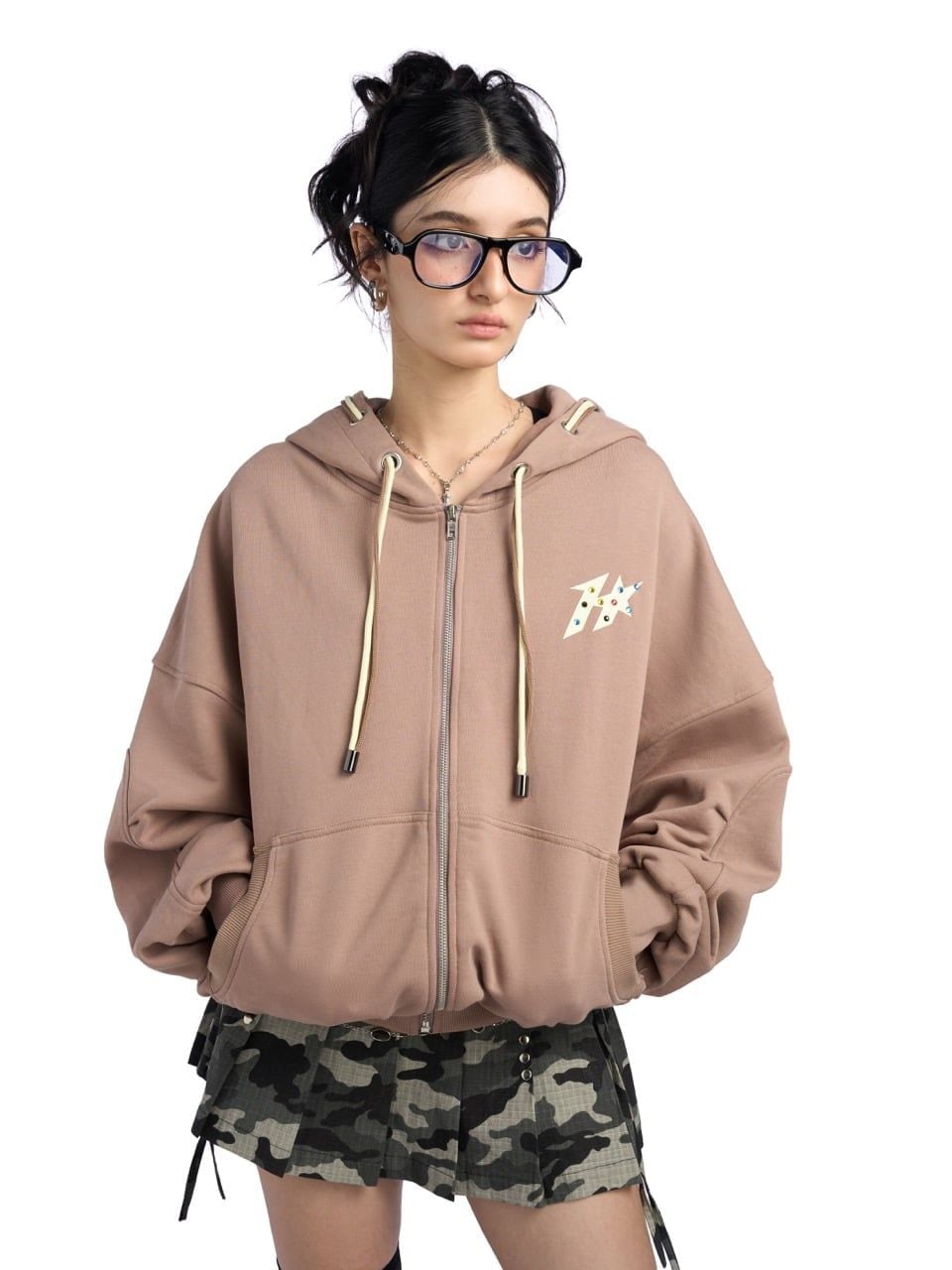  HADES LUXE WASH ZIP HOODIE 