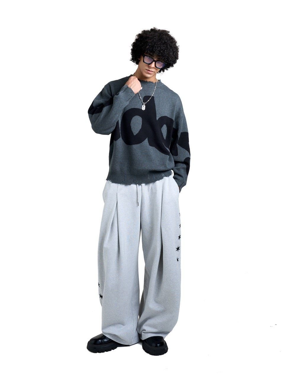  HADES REBEL SWEATER KNIT - GREY 