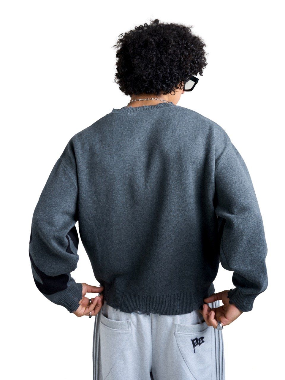  HADES REBEL SWEATER KNIT - GREY 