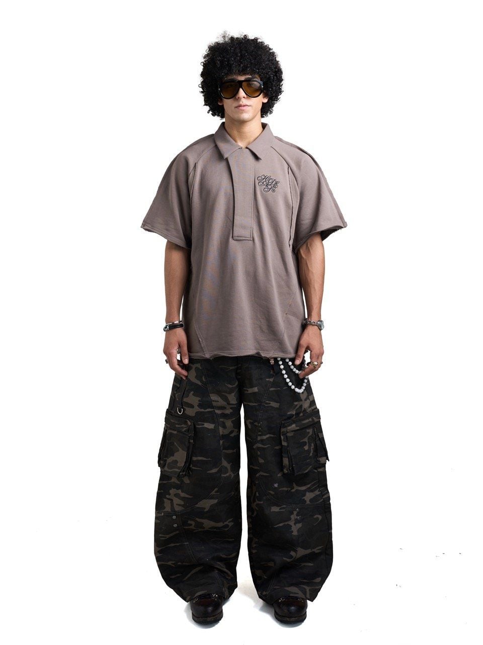  HADES SPLICE POLO - BROWN 