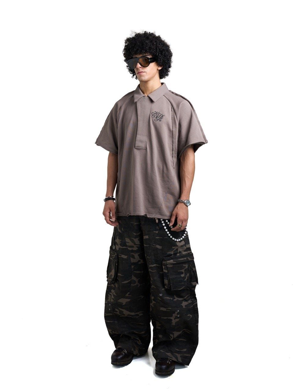  HADES SPLICE POLO - BROWN 