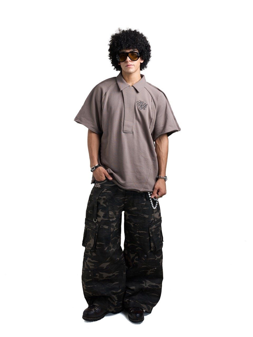  HADES SPLICE POLO - BROWN 