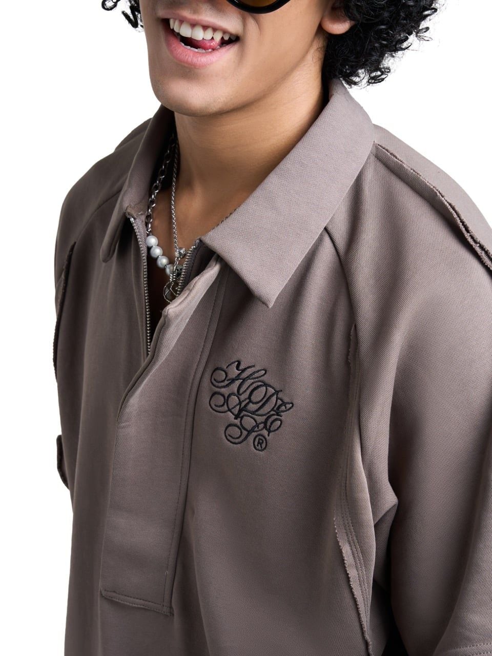  HADES SPLICE POLO - BROWN 