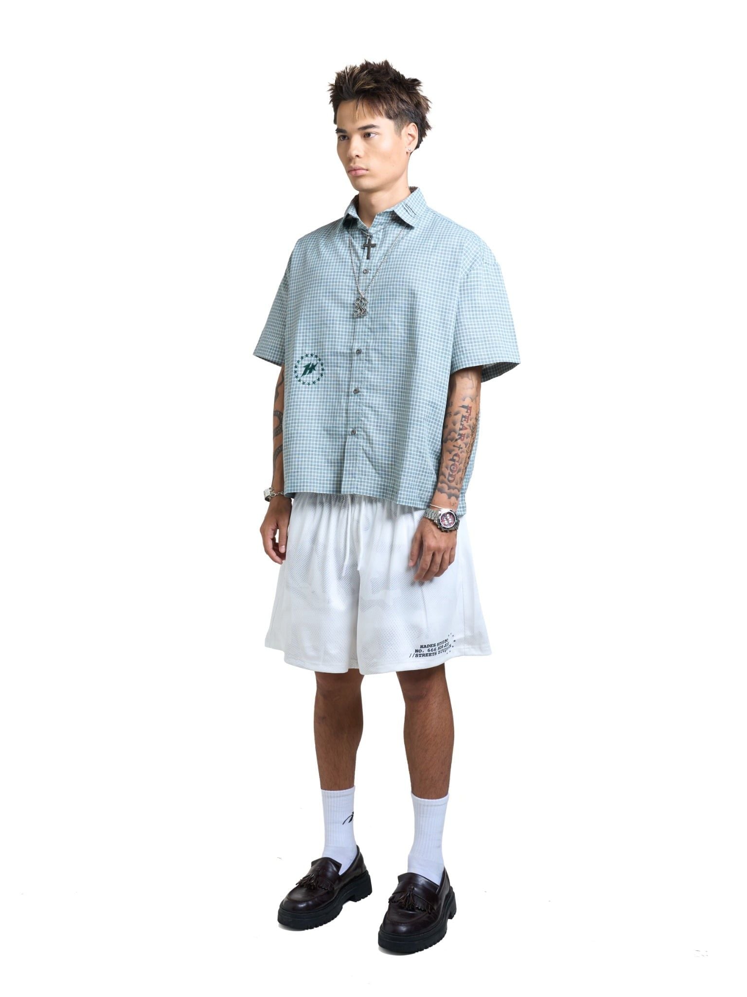  HADES URBAN LINES SHIRT - GREEN 