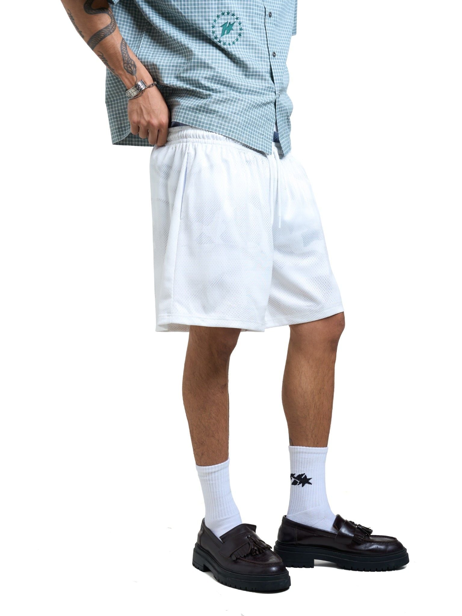  HADES CAMO MESH SHORT - WHITE 