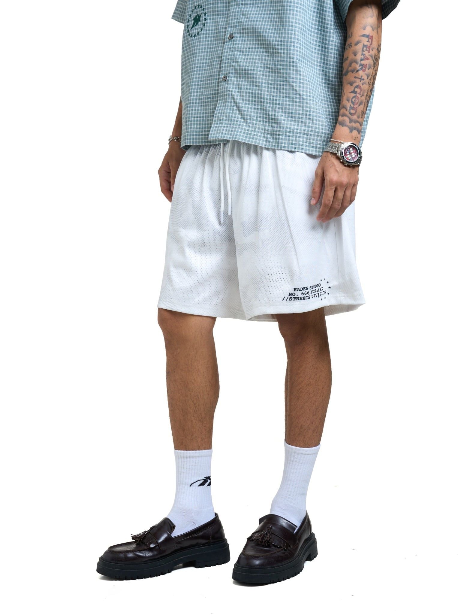  HADES CAMO MESH SHORT - WHITE 