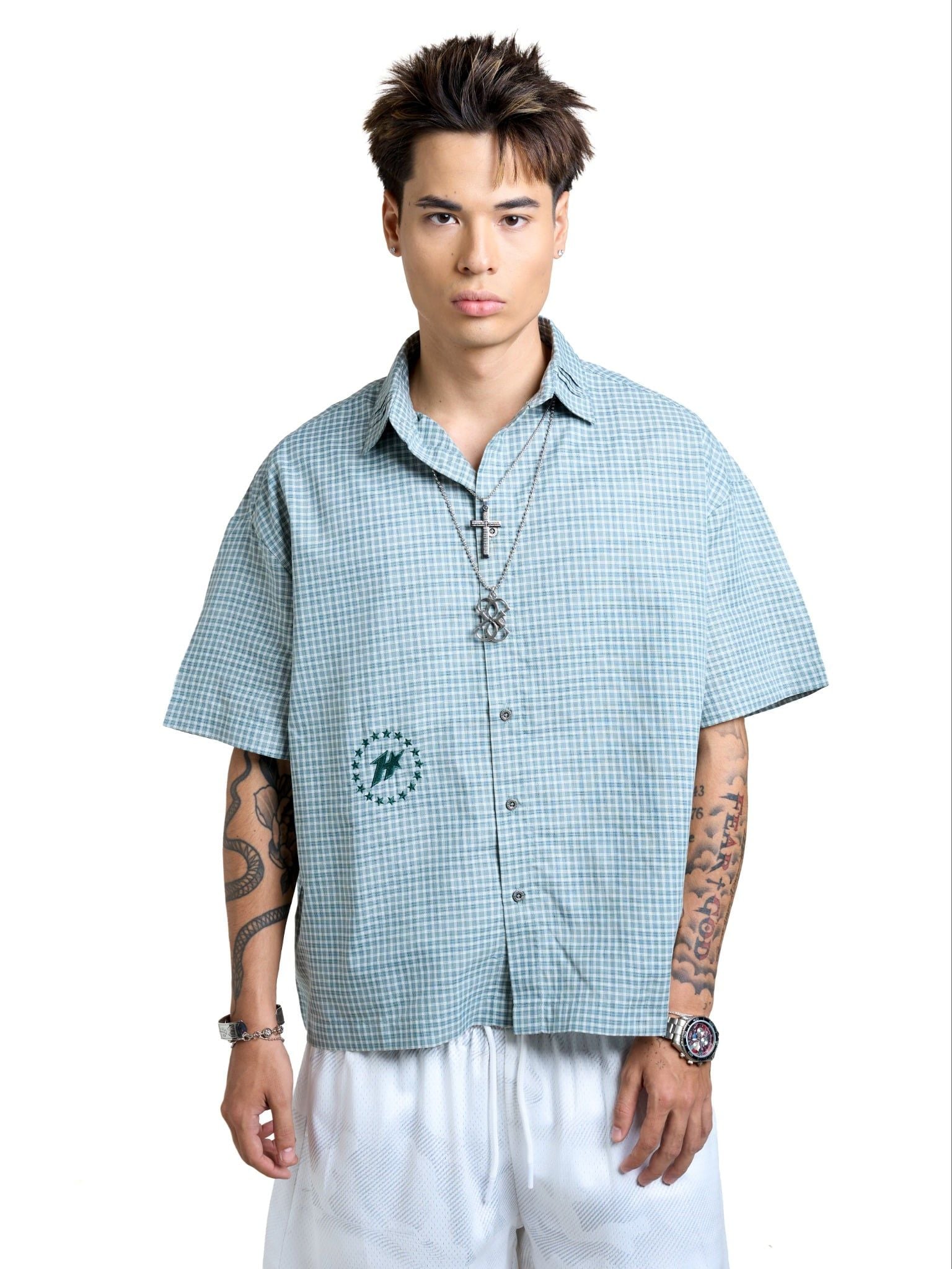  HADES URBAN LINES SHIRT - GREEN 