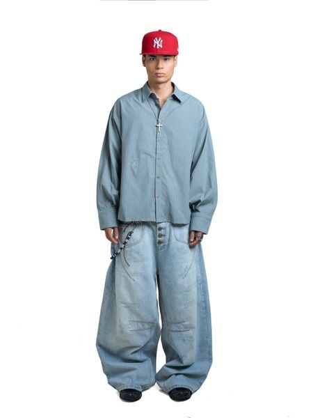  HADES THREADLINE SHIRT - BLUE 