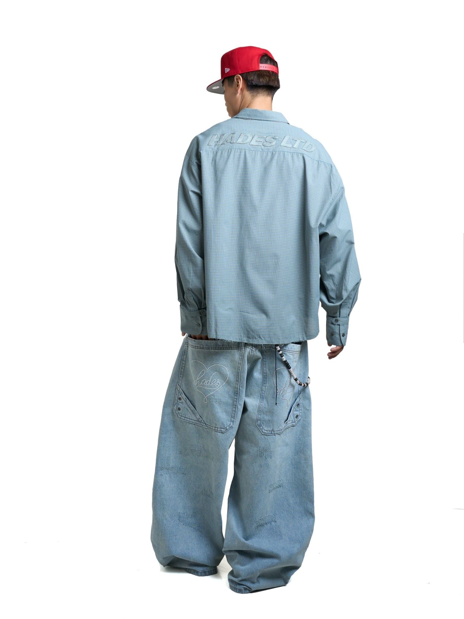  HADES THREADLINE SHIRT - BLUE 