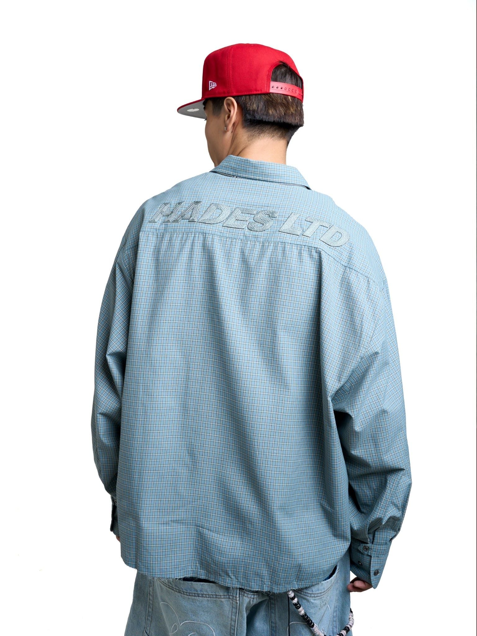  HADES THREADLINE SHIRT - BLUE 