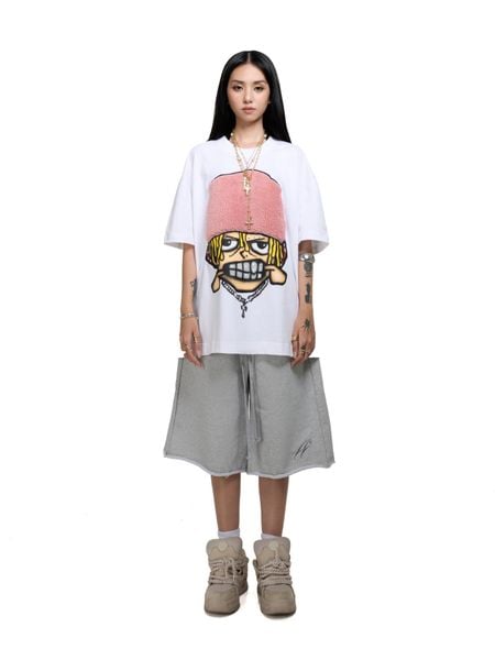  HADES FLUFFY GRILL TEE - WHITE 